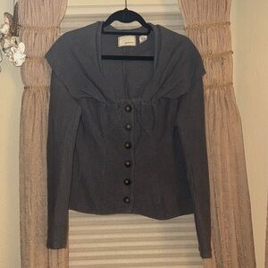 Anthropologie Boiled Wool Jacket